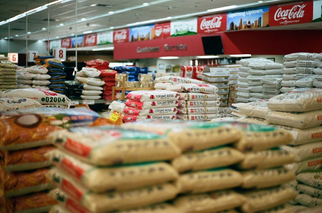 Shelves of an Asian grocery store stocked with sauces, pastes, and noodles — your best starting point